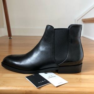 Zara Leather Chelsea Boots